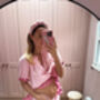 The Bonnie Ruffle Sleep Set – Rose Gingham, thumbnail 6 of 6