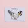 Pigeon In A Top Hat Iron On Embroidered Patch, thumbnail 3 of 5