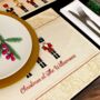 Christmas Table Place Mats Cream Nutcracker Four Pack, thumbnail 3 of 6