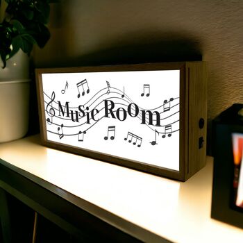 Wooden Light Box Home Music Room, 3 of 5