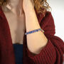 Blue And Pink Gingham Toggle Necklace, thumbnail 4 of 8