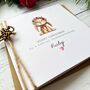 Handmade Bunny Christmas Card, For Granddaughter, Daughter, Or Niece, thumbnail 4 of 6
