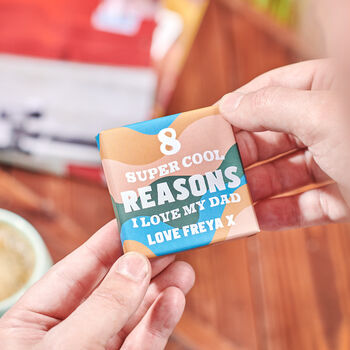 Personalised 'Reasons I Love You Dad' Pop Out Box, 2 of 5