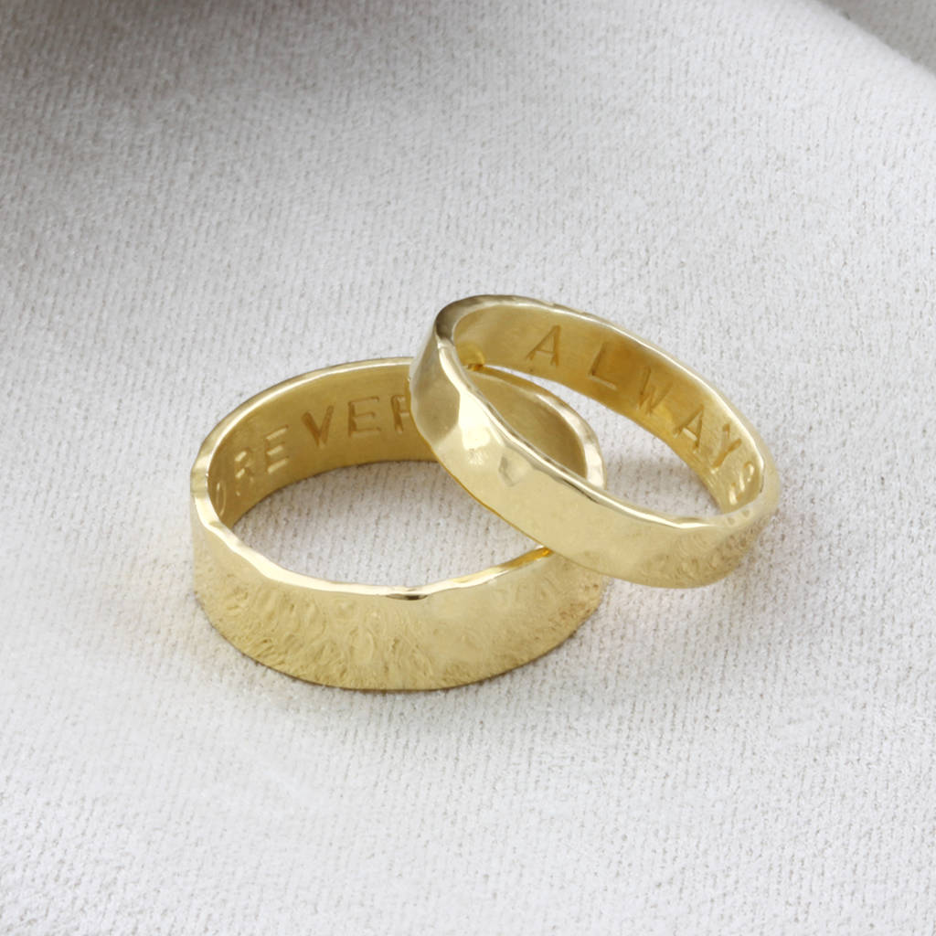 Personalised Matching Wedding Rings By Soremi Jewellery ...