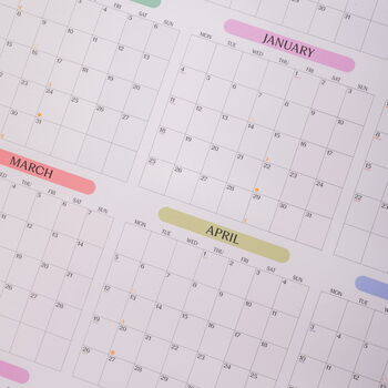 2026 2027 Large A1 Academic Year Wall Planner, 7 of 8