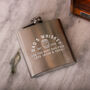 Personalised Whiskey Hip Flask Gift For Dad, thumbnail 4 of 4