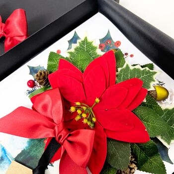 Luxury Scented Poinsettia Christmas Card Gift Boxed, 4 of 7