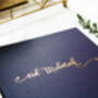 Eid Mubarak Gold Foil Card In Navy Blue, thumbnail 3 of 3