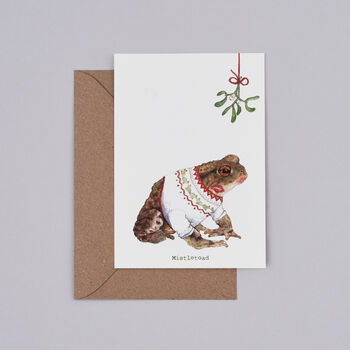 'Mistletoad' Christmas Card, 2 of 2