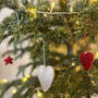 Fair Trade Mini Felt Heart Hanging Decoration, thumbnail 12 of 12