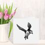 Landing Flying Puffin Wildlife Card, thumbnail 2 of 6
