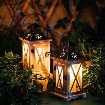 Wooden Candle Lantern Candle Holder, 2 of 7