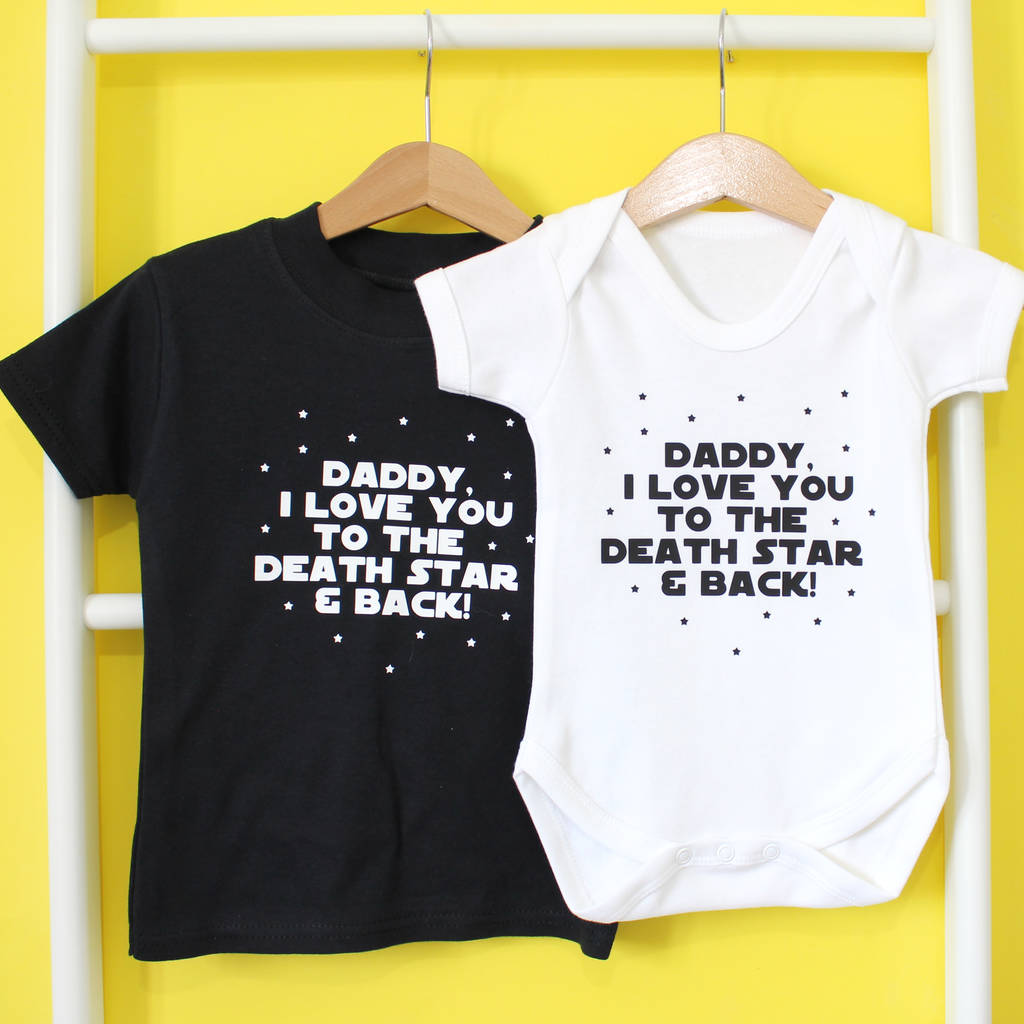 i love you to the death star and back tshirt