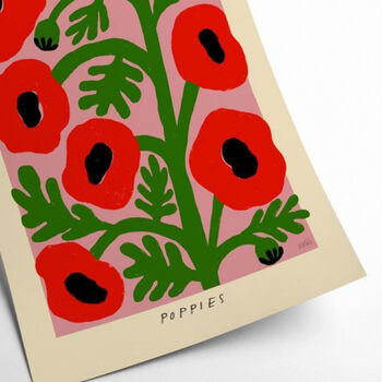 Poppies Artwork Print 50cm X 70cm, 2 of 2