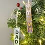Personalised Name Bar Christmas Tree Decoration, thumbnail 3 of 6