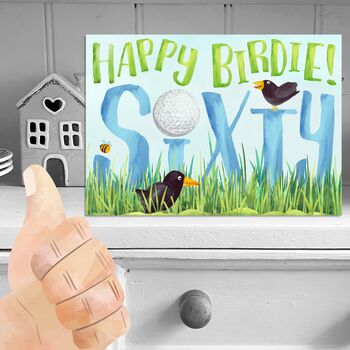 60th Birthday Golf Card, 4 of 4