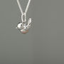 Silver And 18ct Gold Plated Robin Red Breast Necklace, thumbnail 7 of 8