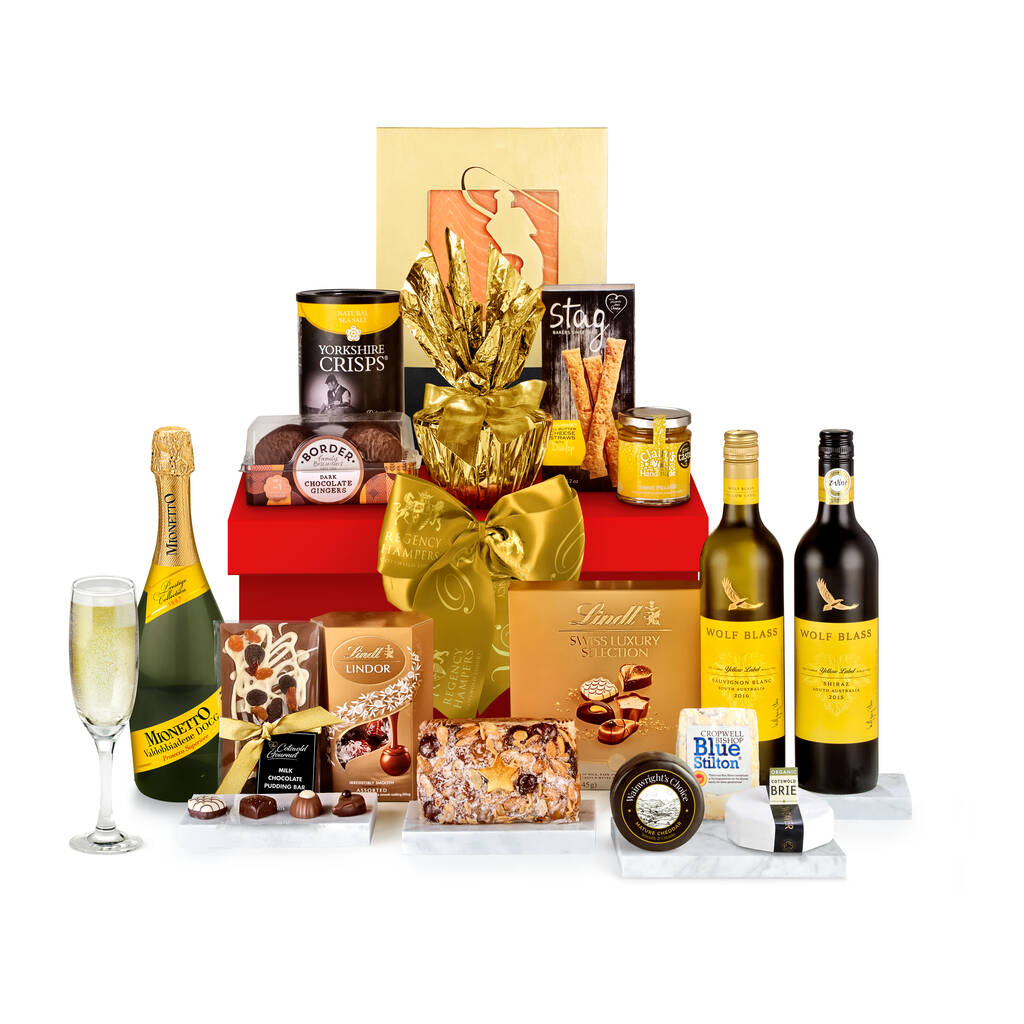 Yuletide Celebration Gift Box With Sparkling Prosecco By Regency Hampers