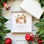 Personalised Christmas Card, Pink And Gold Bauble, thumbnail 5 of 8