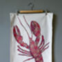 Red Lobster Tea Towel | 100% Cotton | Made In England, thumbnail 4 of 10