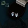 Sterling Silver Firefly Stud Earrings, thumbnail 5 of 12