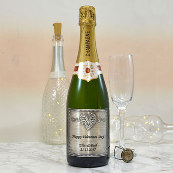 Personalised Valentine's 'With Love' Champagne, 2 of 5