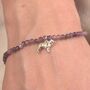 Border Collie Crystal Bracelet Personalised, thumbnail 1 of 6