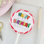 Happy Birthday Balloons Lollipop, thumbnail 1 of 3