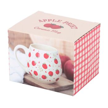 Apple Print Rounded Mug, 3 of 4