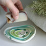 Green/Blue Soap Dish. Sponge Drainer, thumbnail 2 of 2