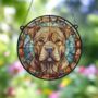 Shar Pei Stained Glass Effect Suncatcher, thumbnail 3 of 4