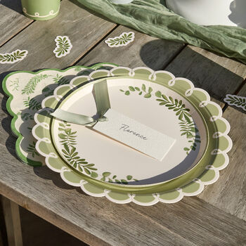 Botanical Party Place Cards With Satin Knot X Eight, 3 of 3