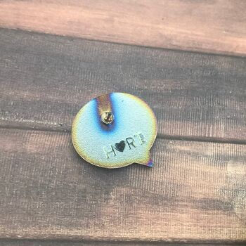 Rainbow Metal Holographic Custom Speech Enamel Pin, 5 of 5