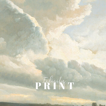 Clouds Art Print Light Academia Decor, 3 of 12
