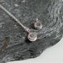 Tiny Dot Sterling Silver Customised Necklace, thumbnail 3 of 6