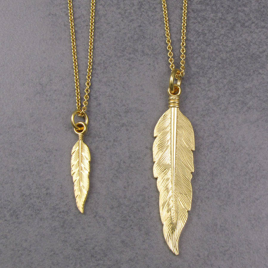 Feather Necklace By Black Pearl | notonthehighstreet.com