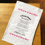 Personalised Poem Tea Towel Anniversary Gift For Couple, thumbnail 10 of 10