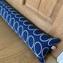 Personalised Orla Draught Excluder Cushion Blue, thumbnail 1 of 4