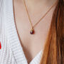 Garnet Birthstone Necklace, thumbnail 2 of 11