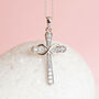 Personalised Sterling Silver Infinity Cross Necklace, thumbnail 3 of 12