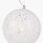 Speckled White Glass Pendant Ceiling Light, thumbnail 3 of 6