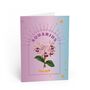 Aquarius Zodiac Flower Card, thumbnail 2 of 4