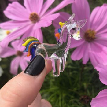 Handblown Glass Unicorn, 6 of 8