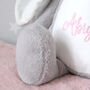 Personalised Grey Bunny Soft Toy, thumbnail 3 of 5