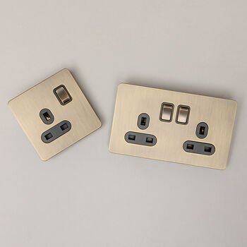 Antique Brass Switches And Sockets, 10 of 11