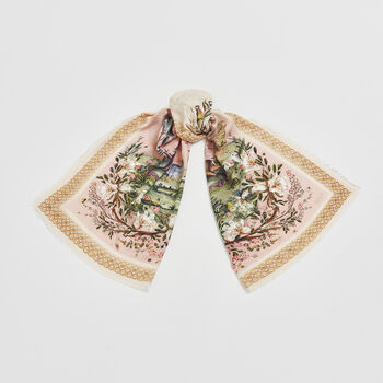 Pink Woodland Scene Long Scarf, 3 of 7