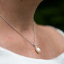 Pearl And Teardrop Necklace, thumbnail 1 of 4