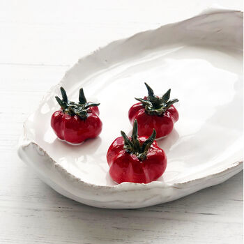 Gifts For Cooks: Ceramic Cherry Tomatoes Tapas Dish, 7 of 10