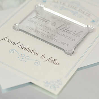 Elegance Wedding Save The Date Magnets And Cards, 4 of 7