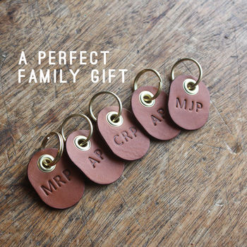 Personalised Leather Key Tag, 4 of 6